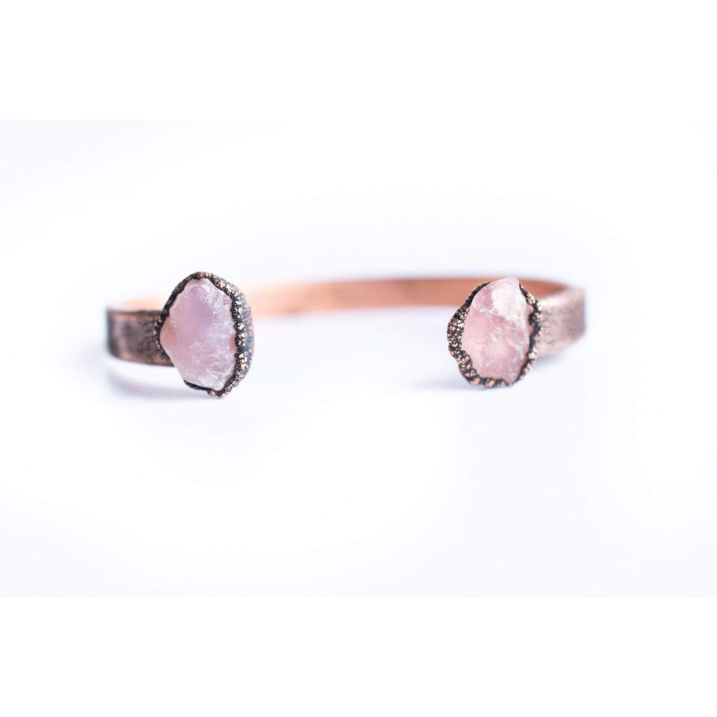 Rose Quartz Cuff Bracelet